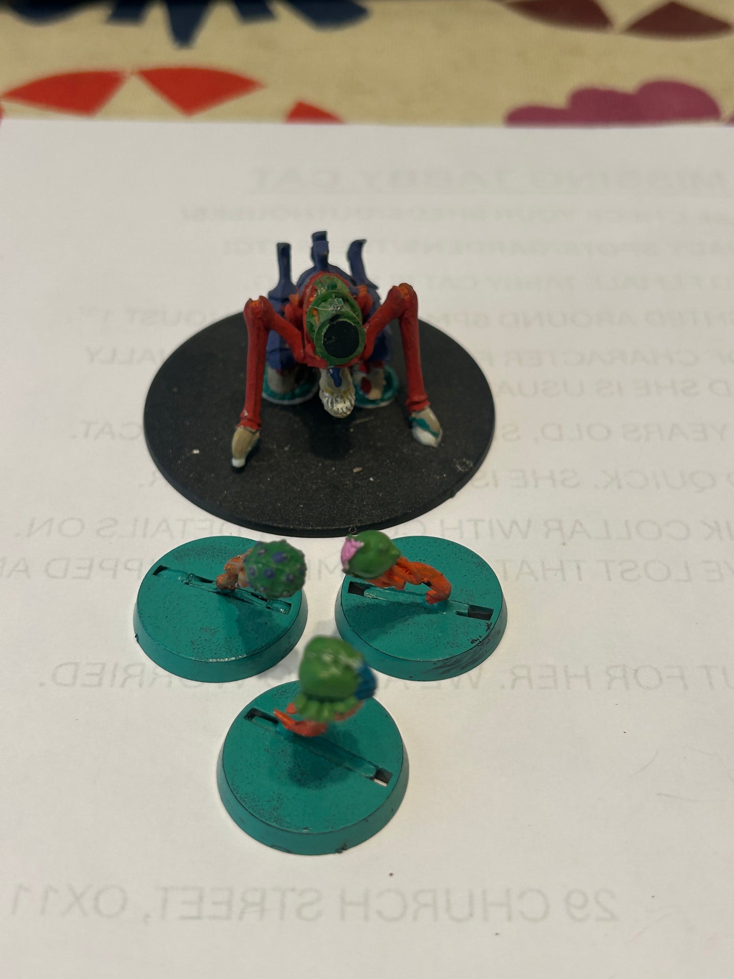 Warhammer 40k Tyranids - Tyranid Biovore and three spores- metal, second edition