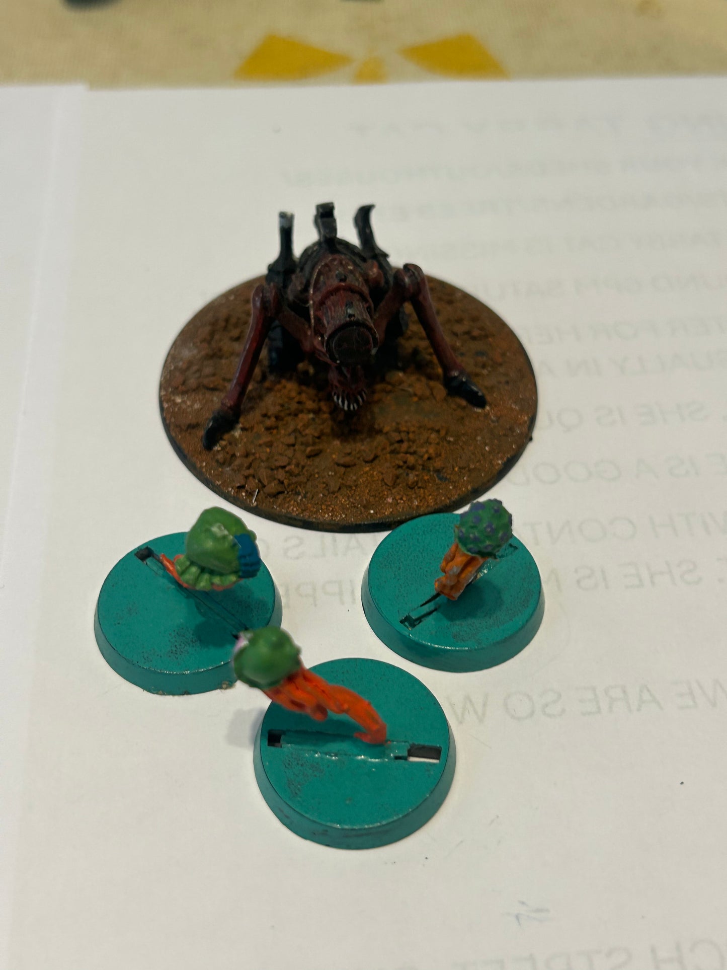 Warhammer 40k Tyranids - Tyranid Biovore and three spores- metal, second edition