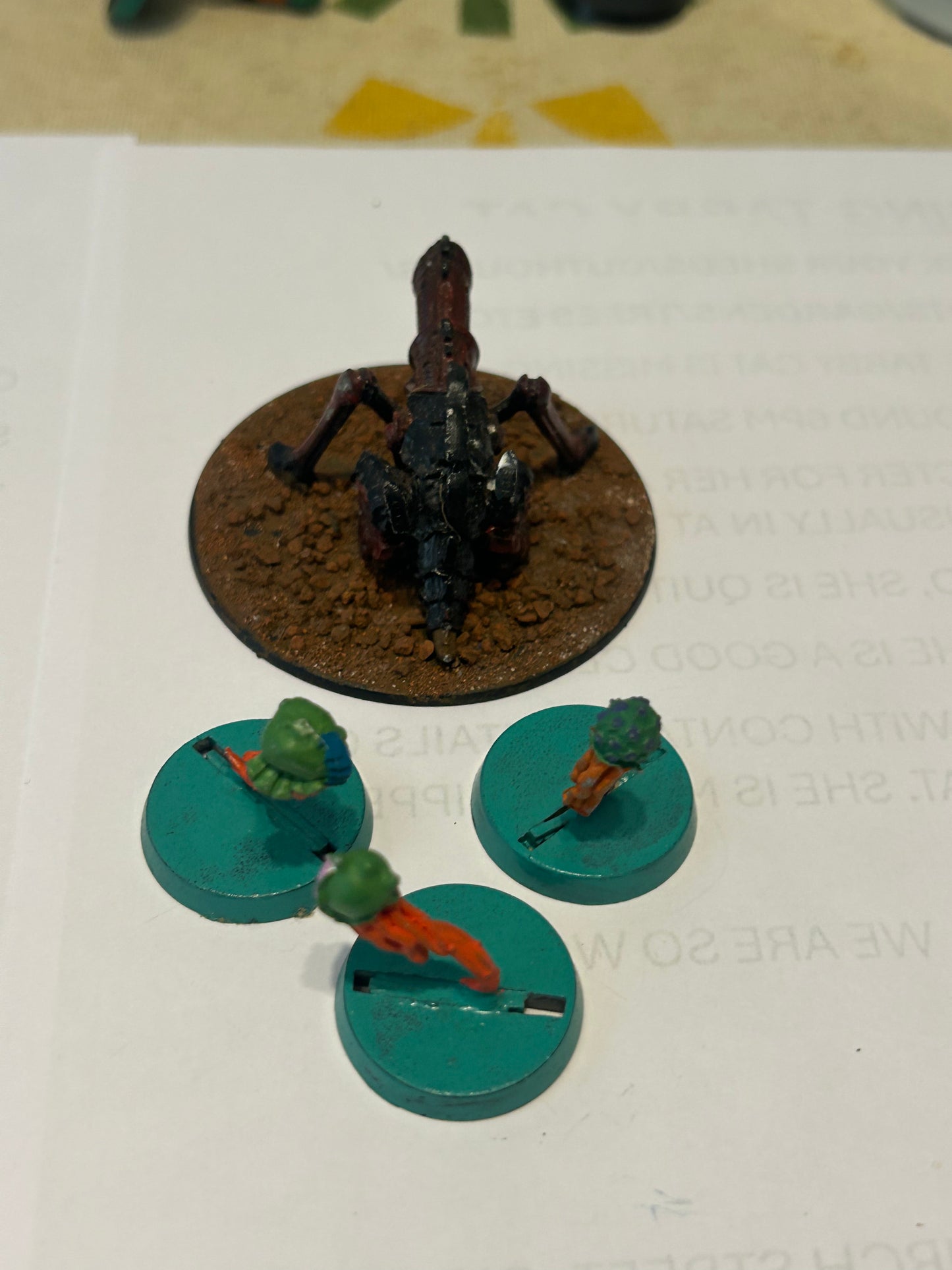 Warhammer 40k Tyranids - Tyranid Biovore and three spores- metal, second edition