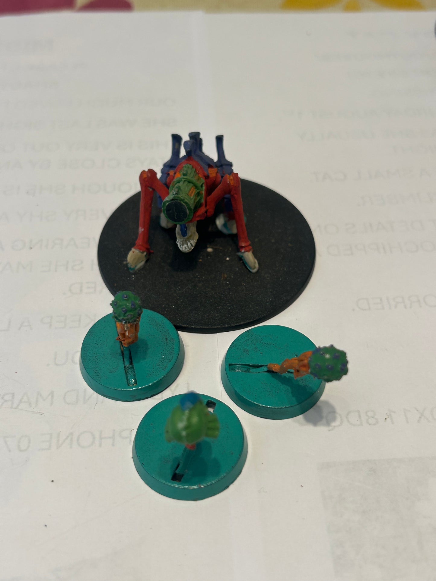 Warhammer 40k Tyranids - Tyranid Biovore and three spores- metal, second edition