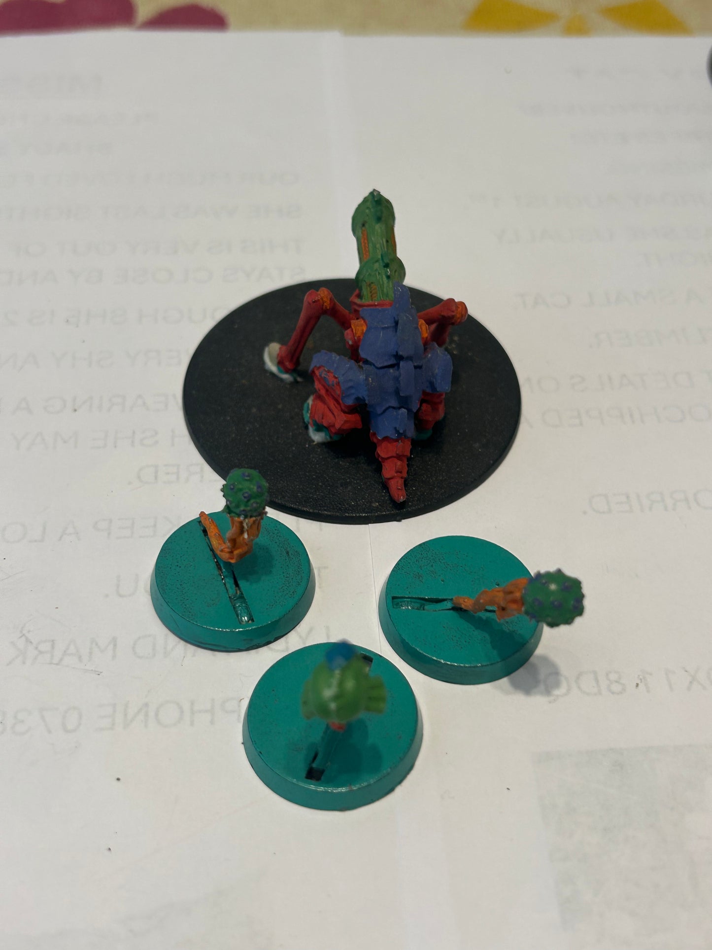 Warhammer 40k Tyranids - Tyranid Biovore and three spores- metal, second edition