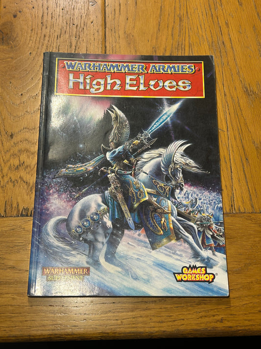 Warhammer Fantasy Armies High Elves Army Codex Book 1997 Games Workshop 5th Ed