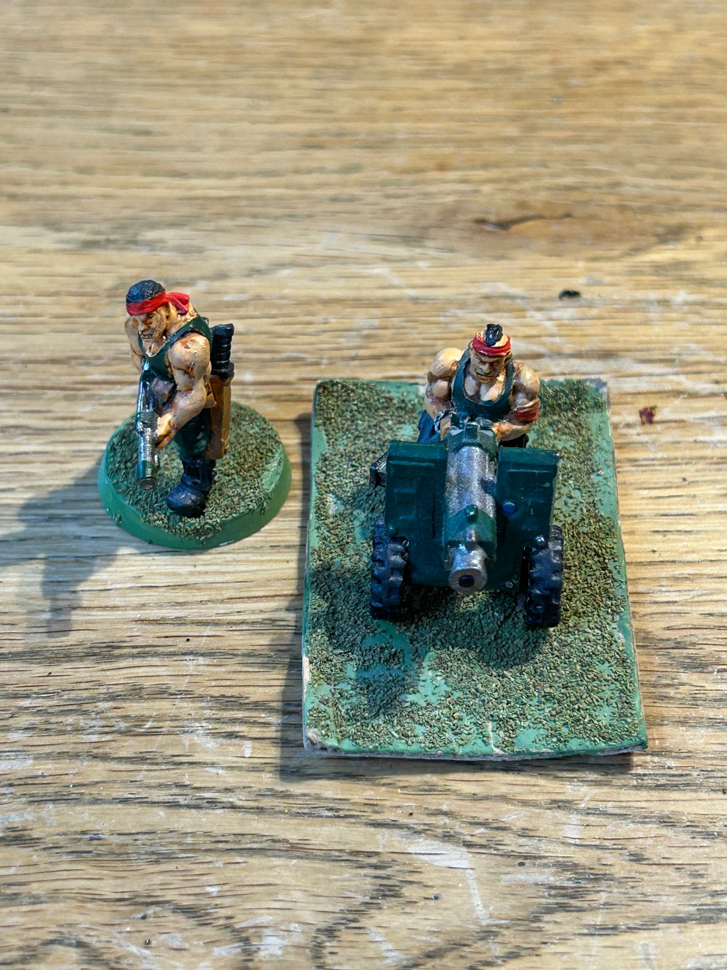Catachan Jungle Fighter Heavy Bolter Team Metal Citadel 40k