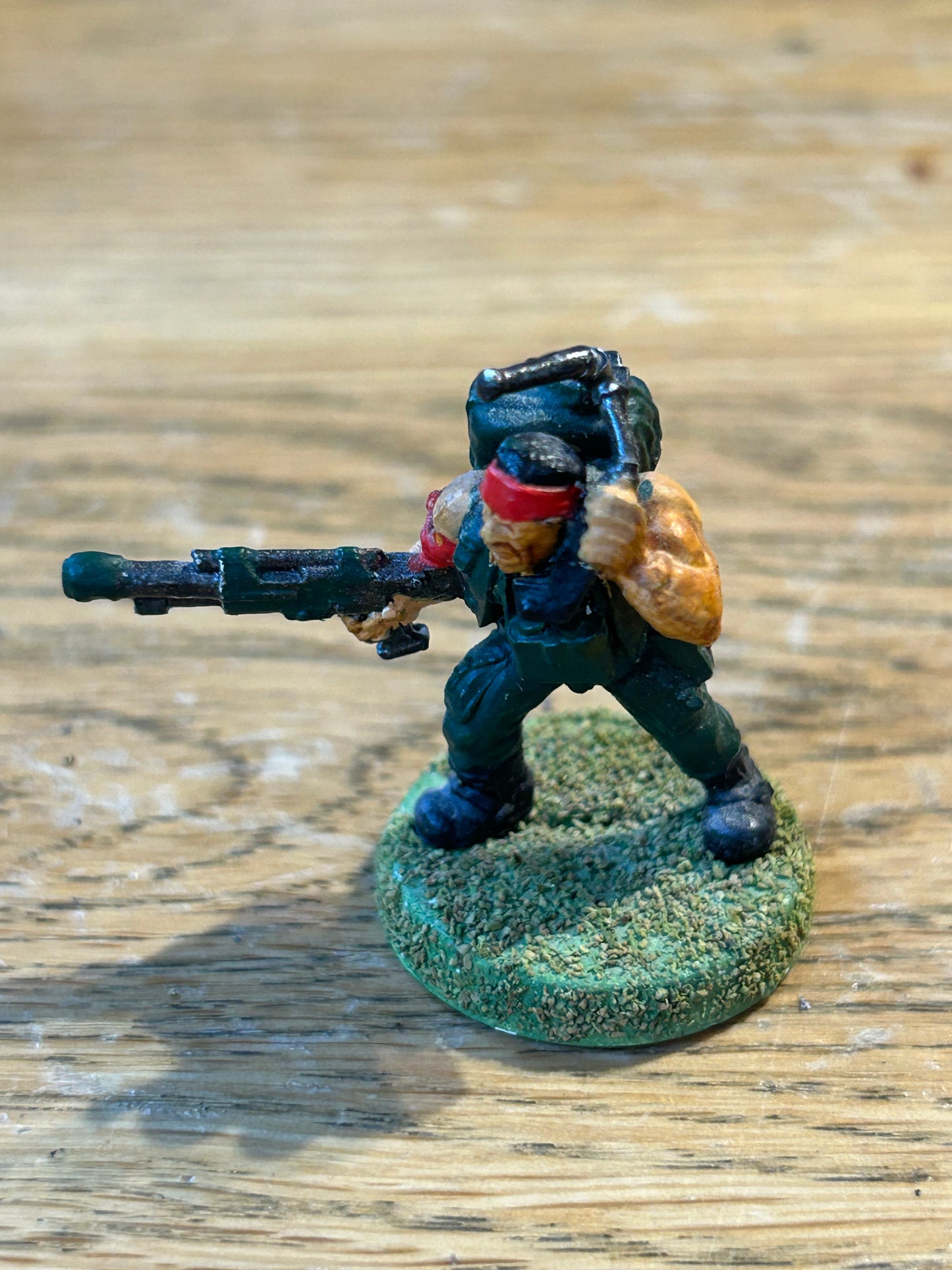 Catachan Jungle Fighter Vox Officer Metal Citadel 40k