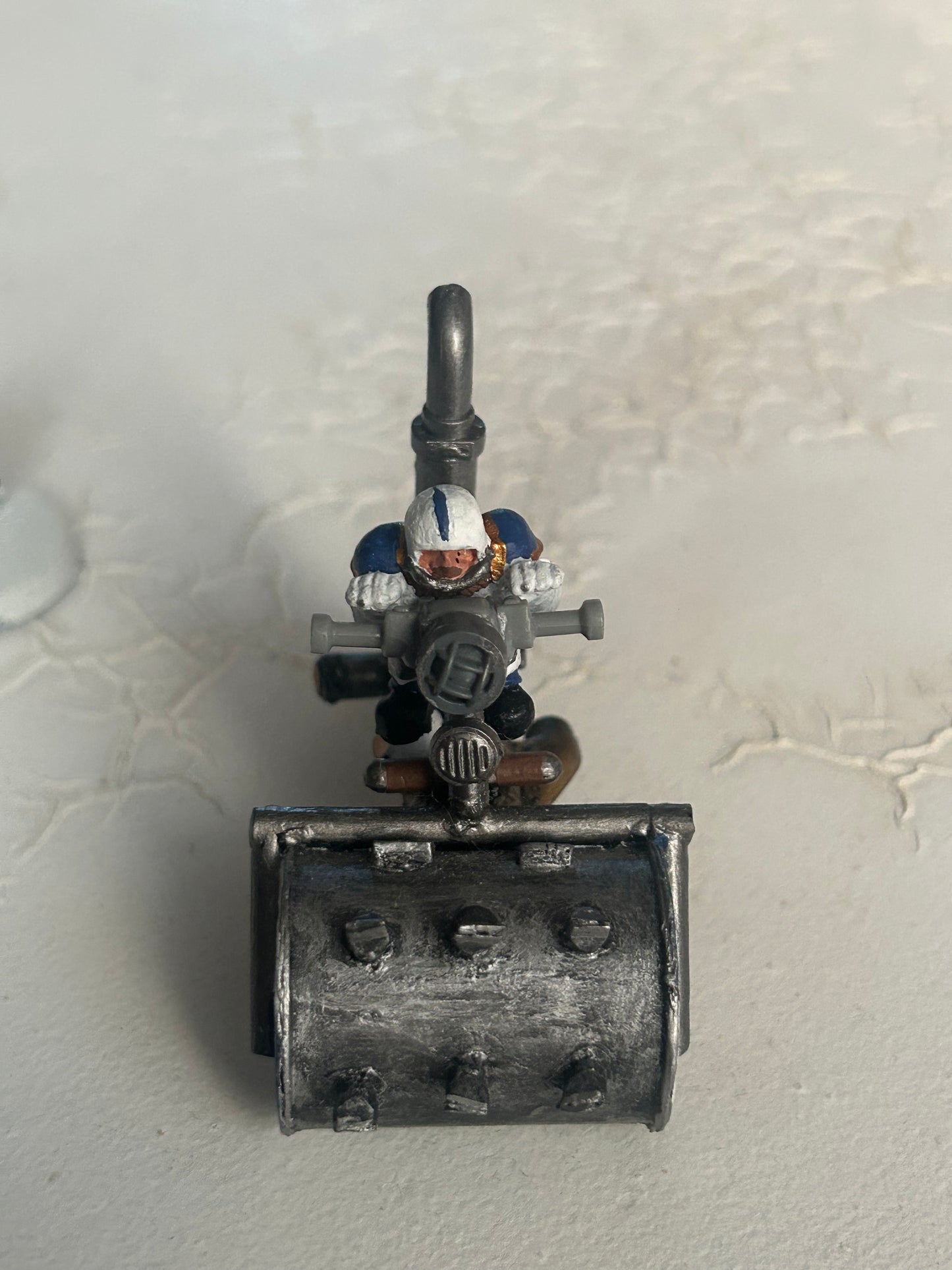 Homemade Bloodbowl dwarf death roller with original driver