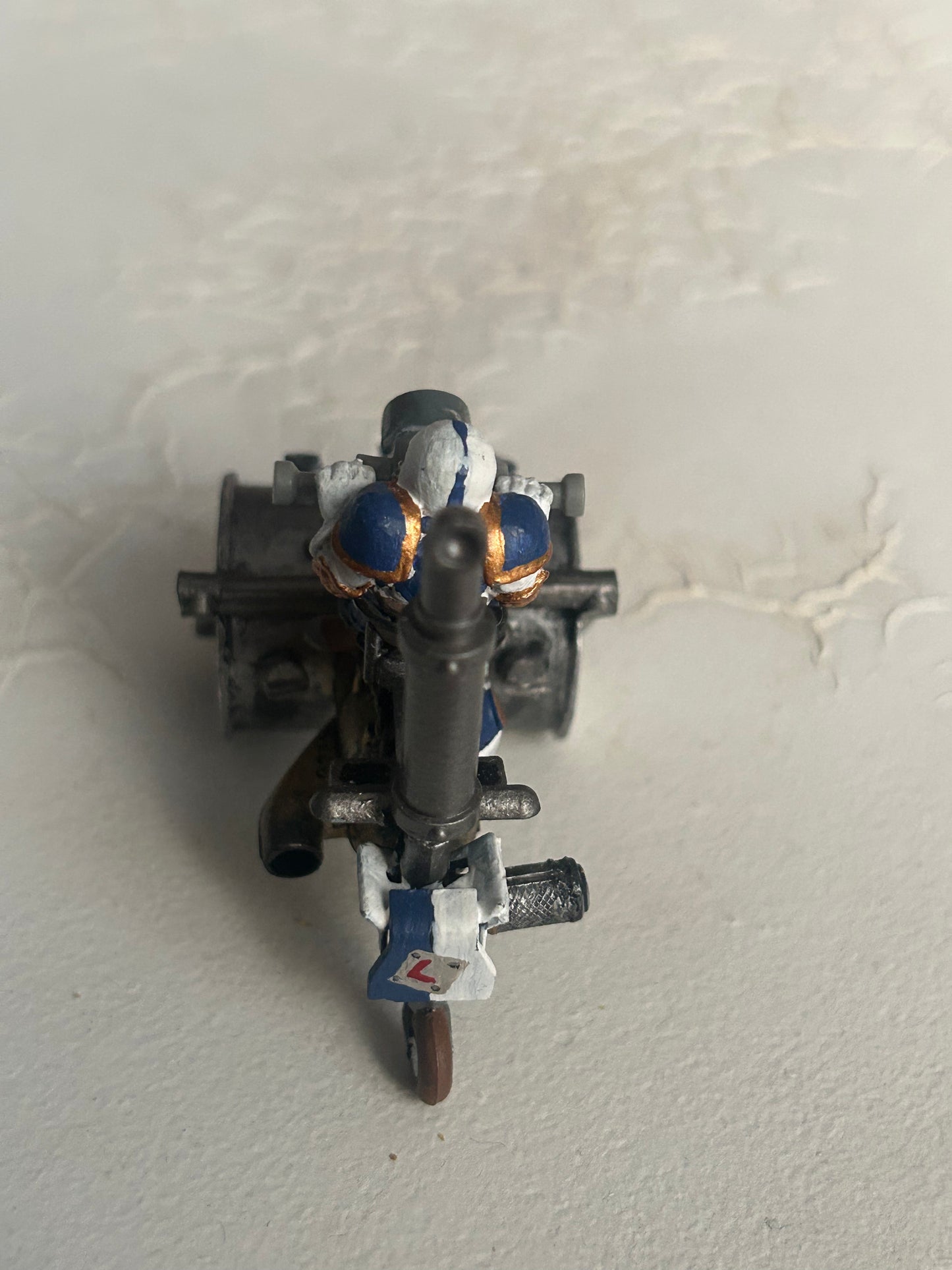 Homemade Bloodbowl dwarf death roller with original driver