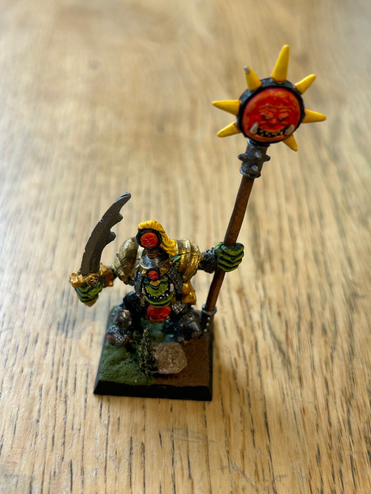 Warhammer fantasy orcs orc standard bearer