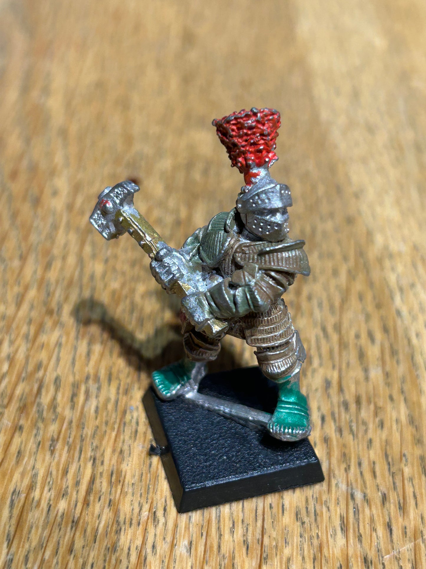 Warhammer Games Workshop Marauder Empire Reiksguard On Foot with hammer Mm65 Metal Old World