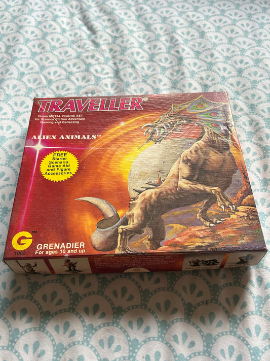 Traveller RPG Alien Animals Miniatures Box Set 1983 Grenadier metal