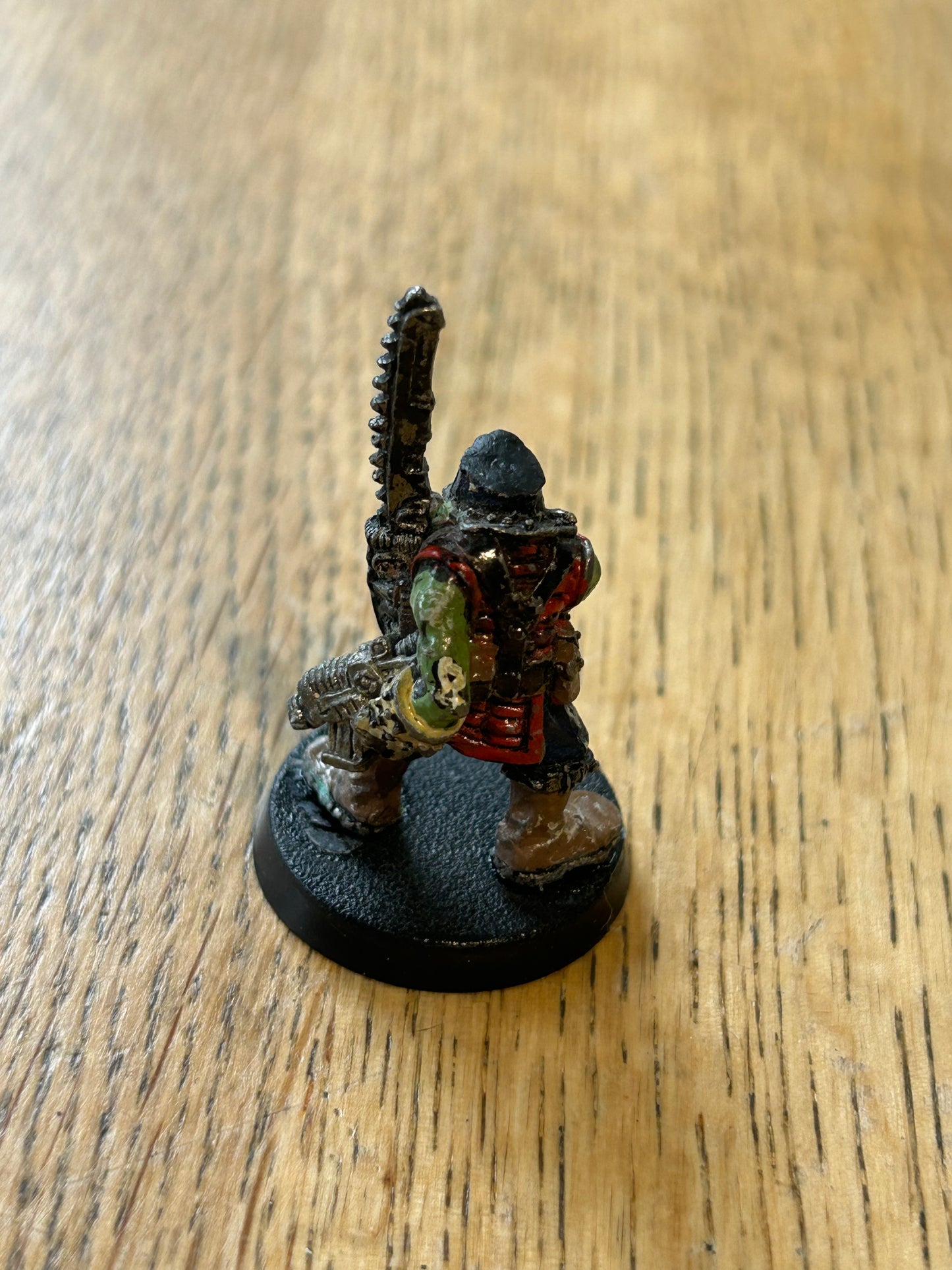 Citadel GW Rogue Trader Space Ork Boy with bolt pistol  and chainsaw warhammer 40k