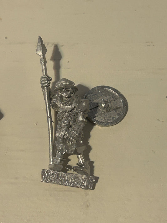 Diehard miniatures Obsidian Legion-Skeletal Renowned Regiment skeleton with spear