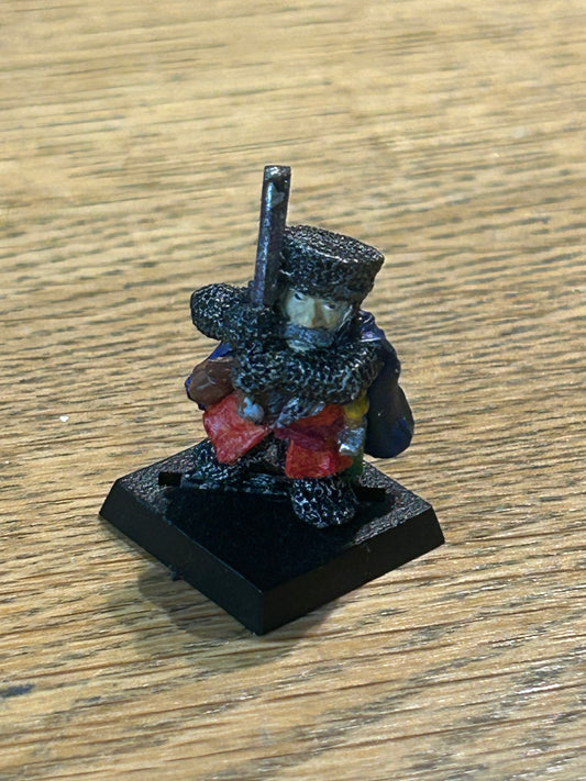 1987 Imperial Dwarf 0308 03 Bolsh Orc Cleaver Command Group Champion Warhammer