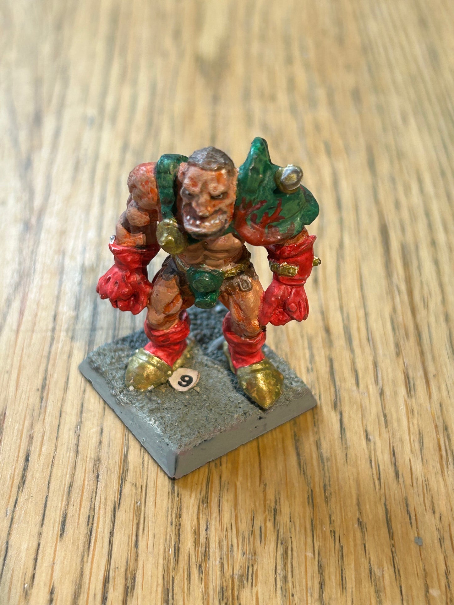 Blood Bowl 80s Ogre Star Player Grak'ng'grag Gorthag Big Guy, Metal