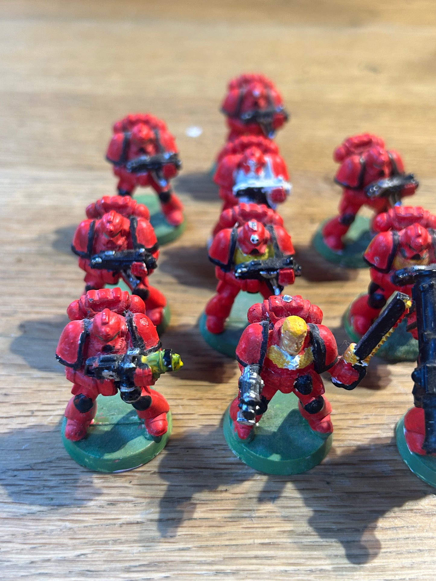 Warhammer 40k space marine plastic tactical squad (sergeant’s banner is broken)