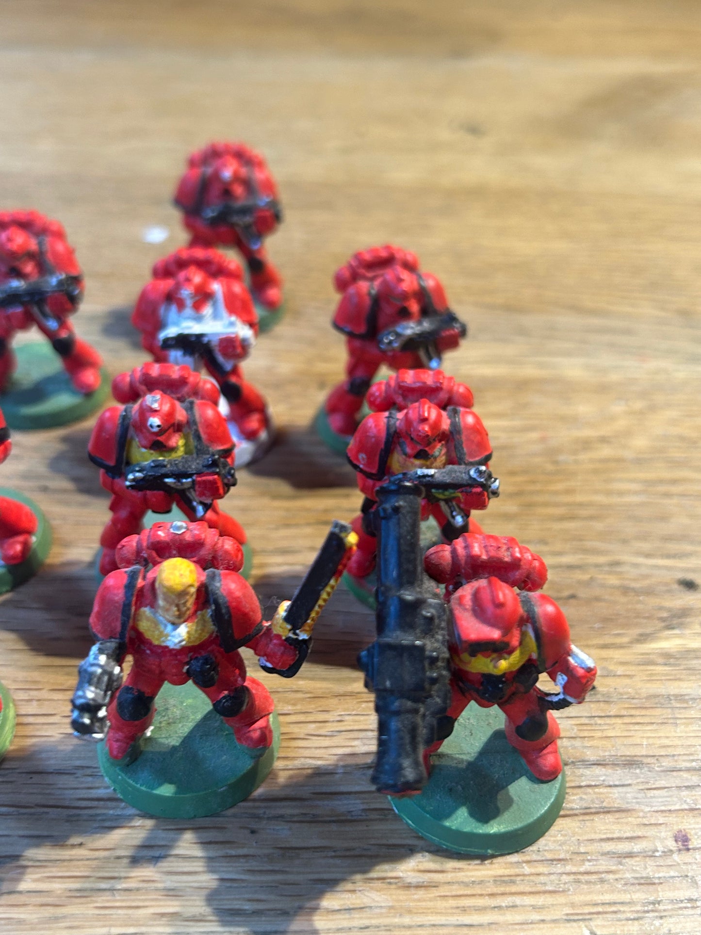 Warhammer 40k space marine plastic tactical squad (sergeant’s banner is broken)