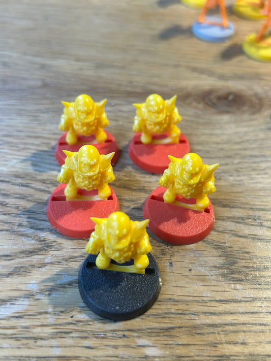 Bloodbowl second edition plastic dwarf lineman x5