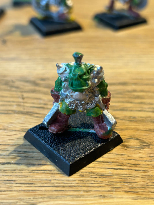 0506 Commander HOLBROG 4709 ORC w KLEAVERS Warhammer OOP WHFB metal Citadel