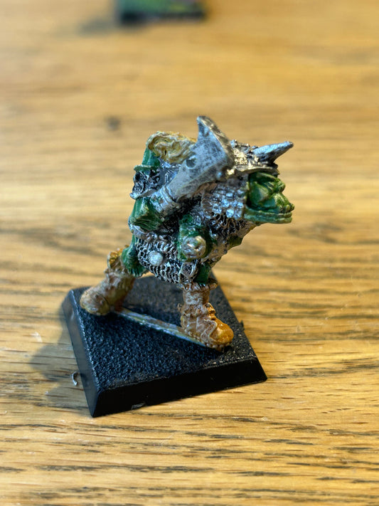 Citadel Warhammer fantasy Orc Champion ORRIK BLOODBASHER - Games Workshop 1985