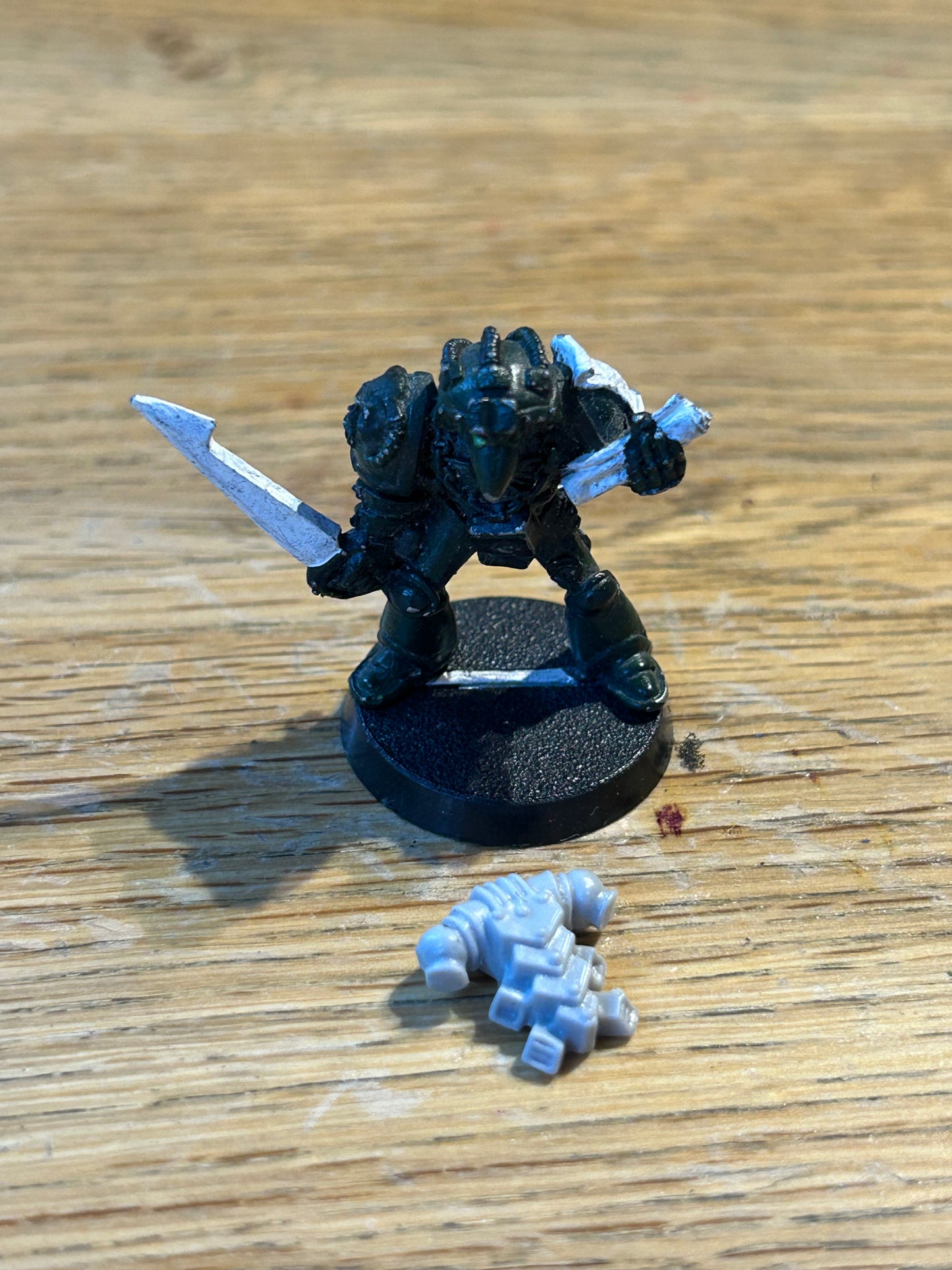 Warhammer 40k Rogue Trader Space Marine Librarian With Force Sword And Scroll