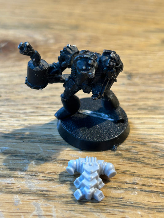 Warhammer 40k Rogue Trader Tech Marine with blowtorch