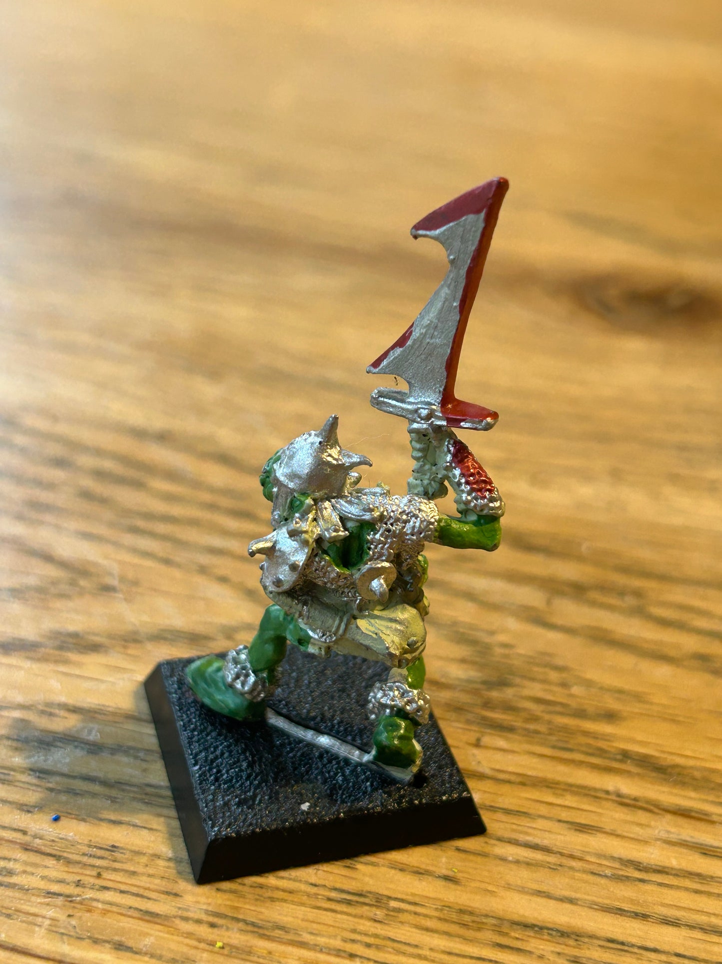 "Brogbladd Brainbelter" Orc Champion Orc4 Metal Citadel Oldhammer