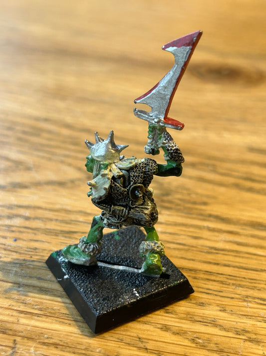 Citadel Warhammer Metal Orc Champion Spigblad Spike Mangler Braggob the Slasher