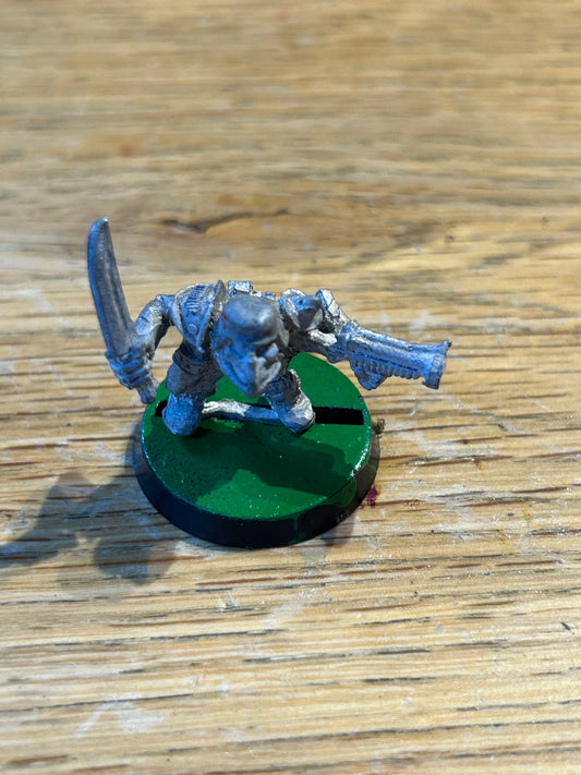ERT06 Space Goblin / Gretchin with Sawn-Off Rogue Trader Citadel Metal 40k (metal has some wear)