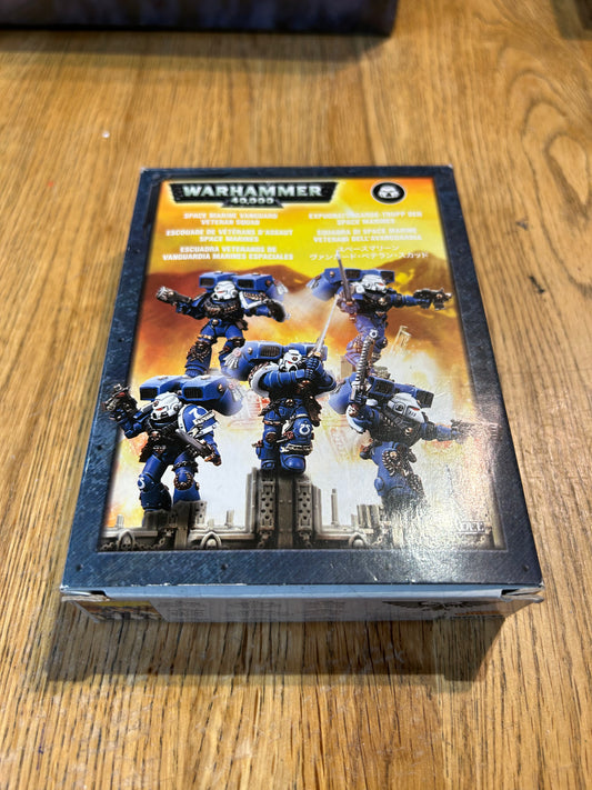 WARHAMMER 40K 2008 SPACE MARINE VANGUARD VETERAN SQUAD x5 METAL OOP new in opened box