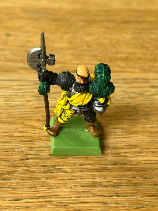 Warhammer Fantasy Old World Empire Hero Captain with halberd and eyepatch