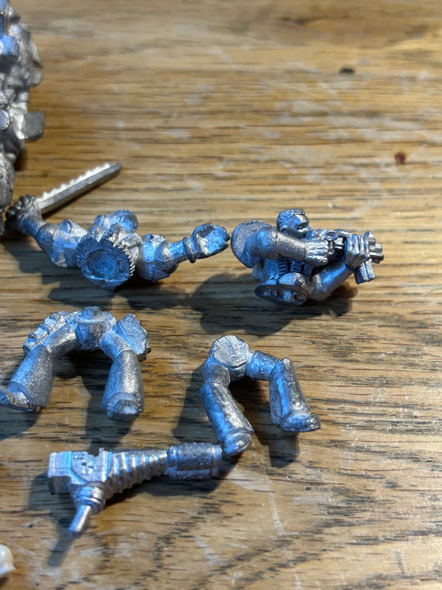 Warhammer 40k Rogue Trader medic with chainsword On Bike with sidecar