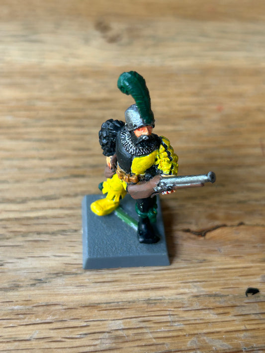 Warhammer fantasy old world empire hand gunner metal early 90’s handgunner
