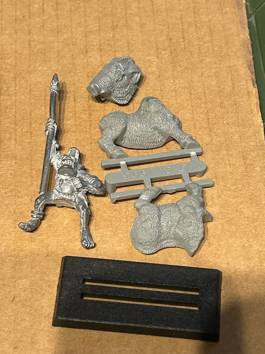 Warhammer Fantasy Battles Old World Savage Orc Boar Boy with spear Games Workshop