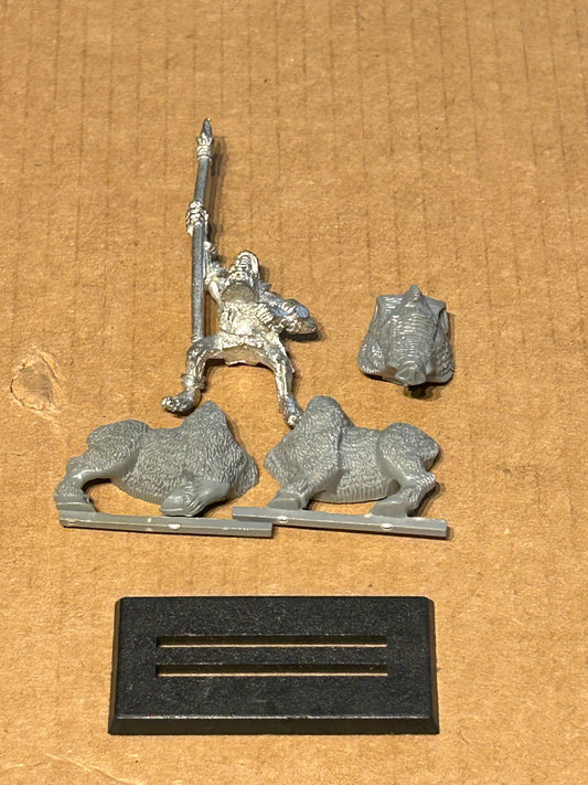 Warhammer Fantasy Battles Old World Savage Orc Boar Boy with spear Games Workshop
