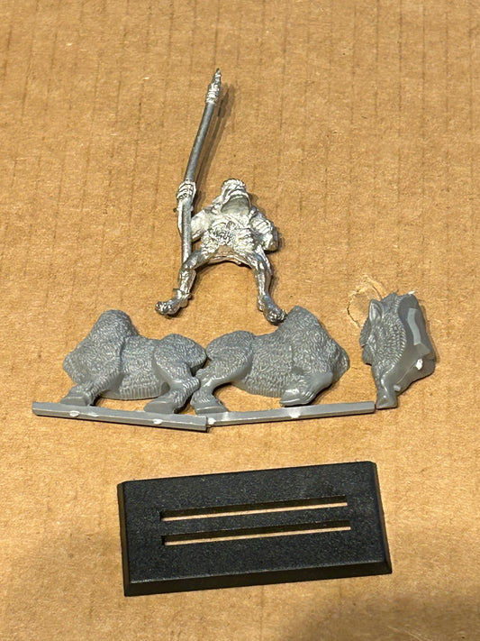 Warhammer Fantasy Battles Old World Savage Orc Boar Boy with spear Games Workshop