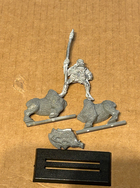 Warhammer Fantasy Battles Old World Savage Orc Boar Boy with spear Games Workshop