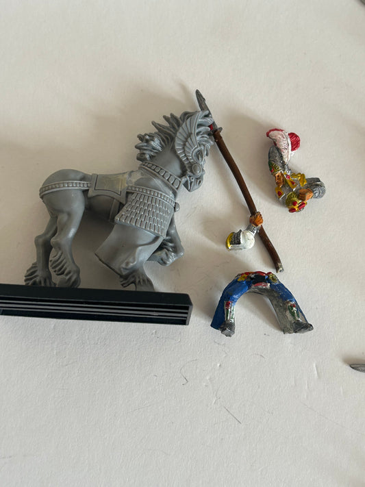 Warhammer Fantasy Old World High Elf silver helm on horse