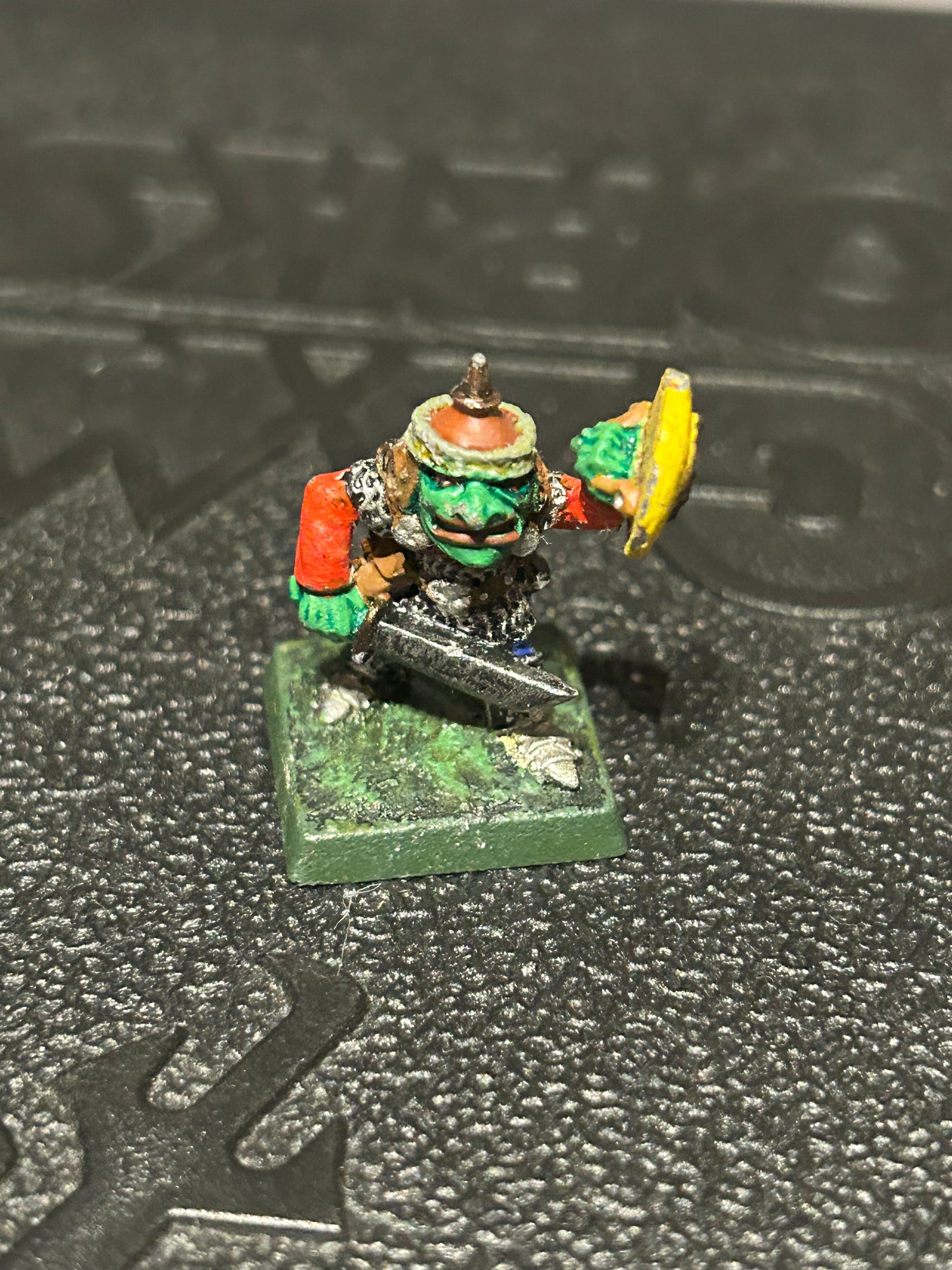 Heartbreaker miniatures goblin with sword and shield