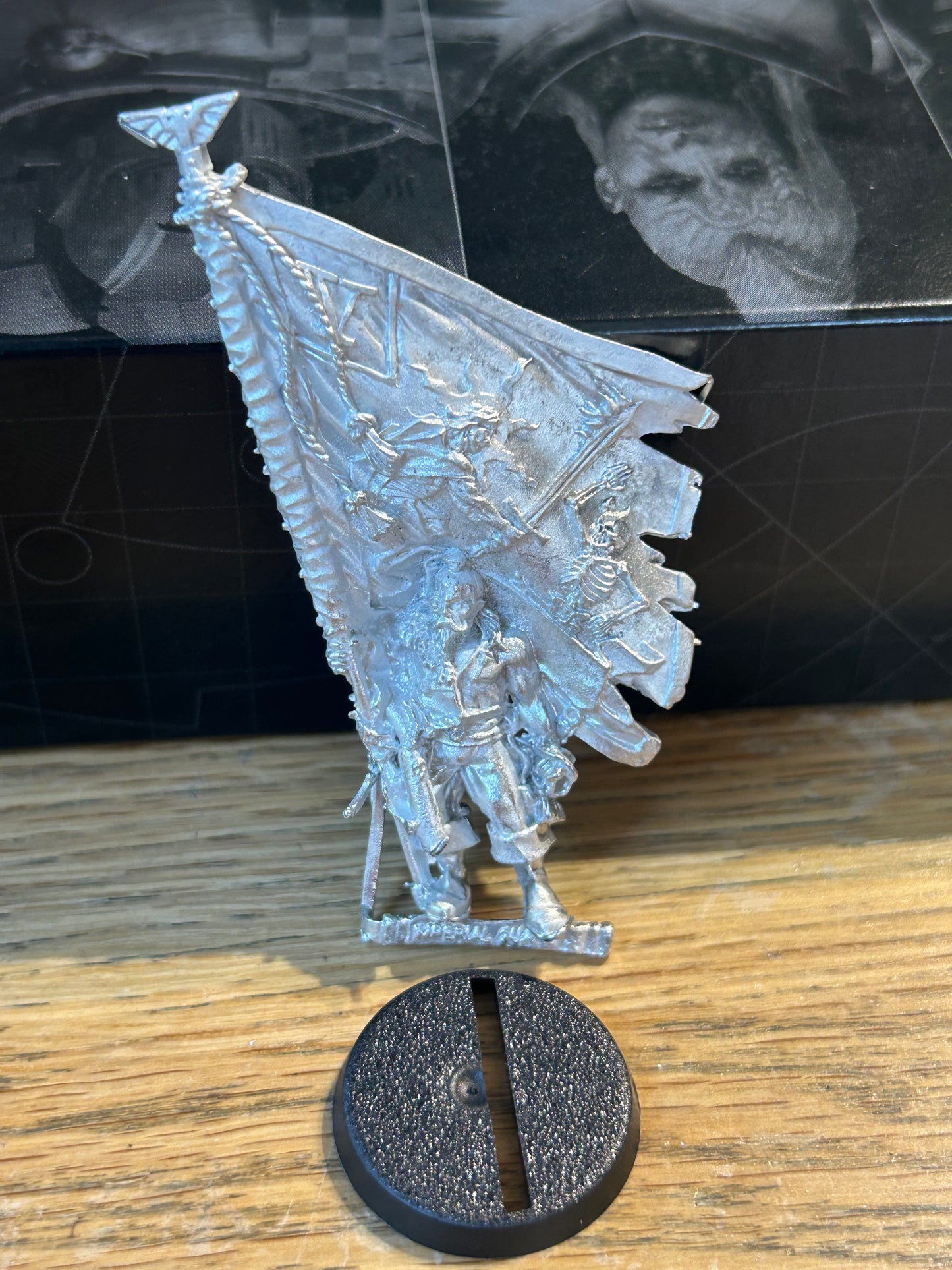Vostroyan Firstborn Standard Bearer Imperial Guard Warhammer 40k OOP Metal