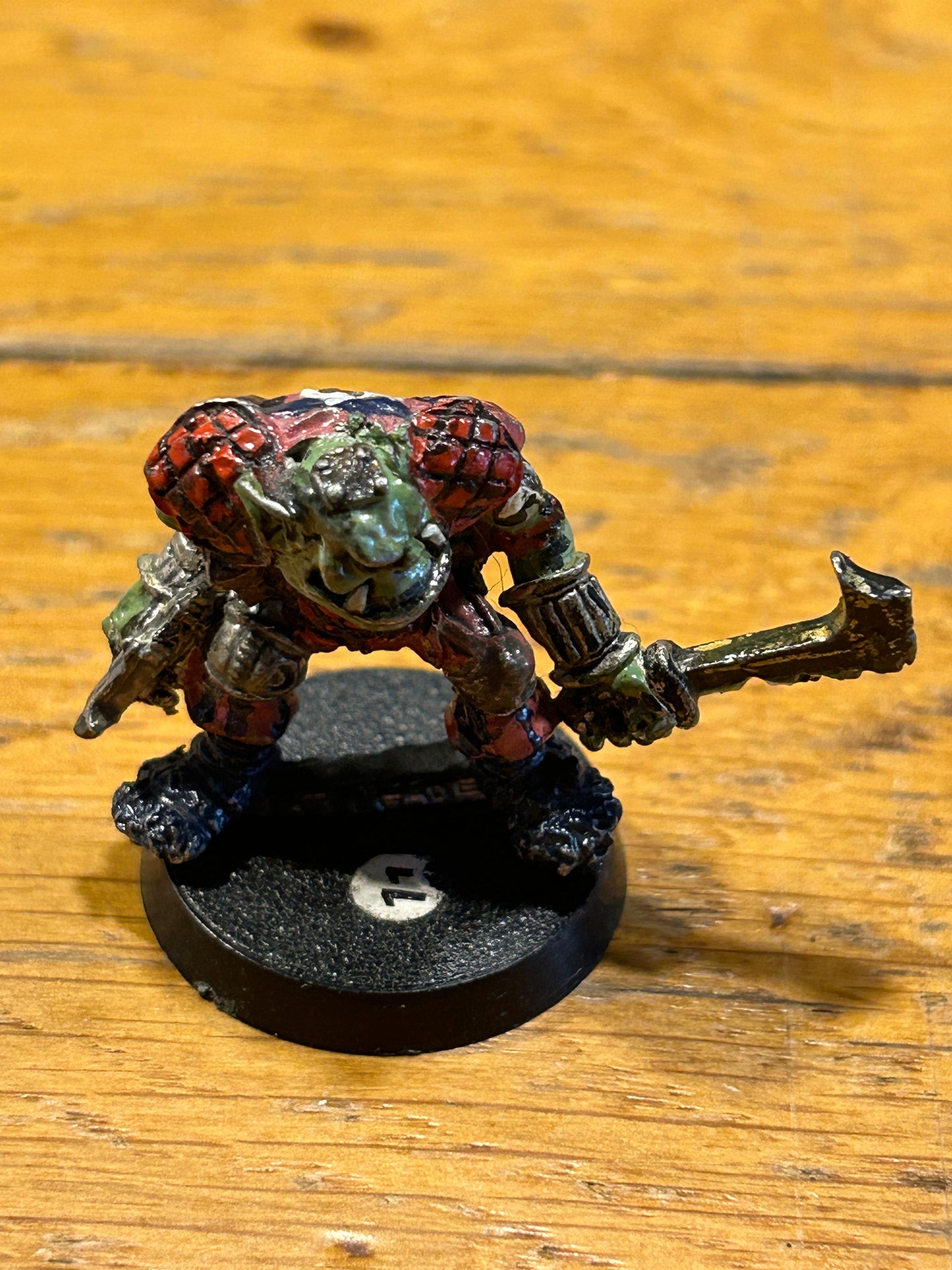 Ork warrior with bolt pistol 0522/1 Metal Rogue Trader Ork Orks Army Warhammer 40K 1980s