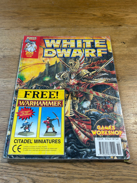 White dwarf issue 202 (no free miniature but has inserts)