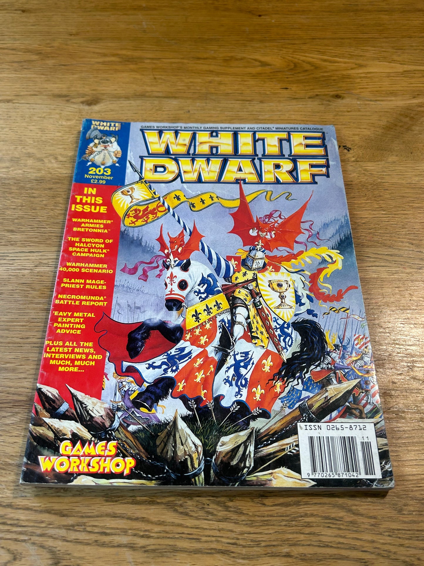 White dwarf issue 203 (includes card inserts)