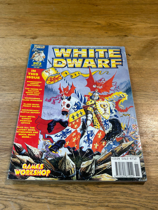 White dwarf issue 203 (includes card inserts)