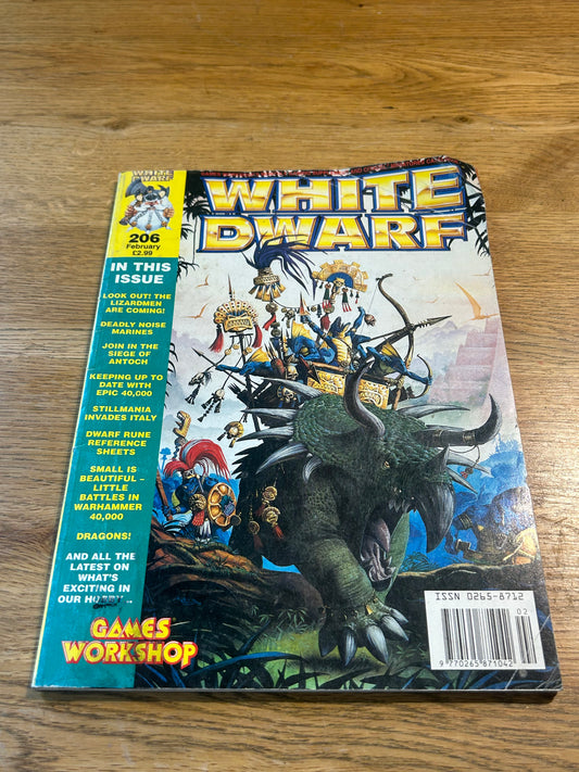 White dwarf issue 206 (includes cards)