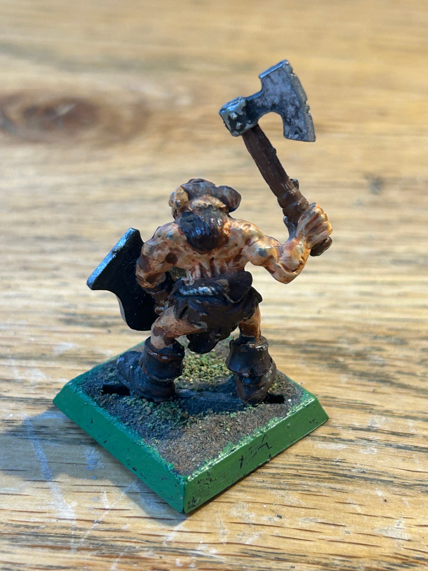 Warhammer Realm Of Chaos Beastman Khorne axe Jes Goodwin Dog Metal Citadel