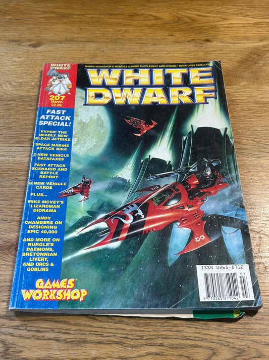 White dwarf issue 206 (missing a few of the  cards)