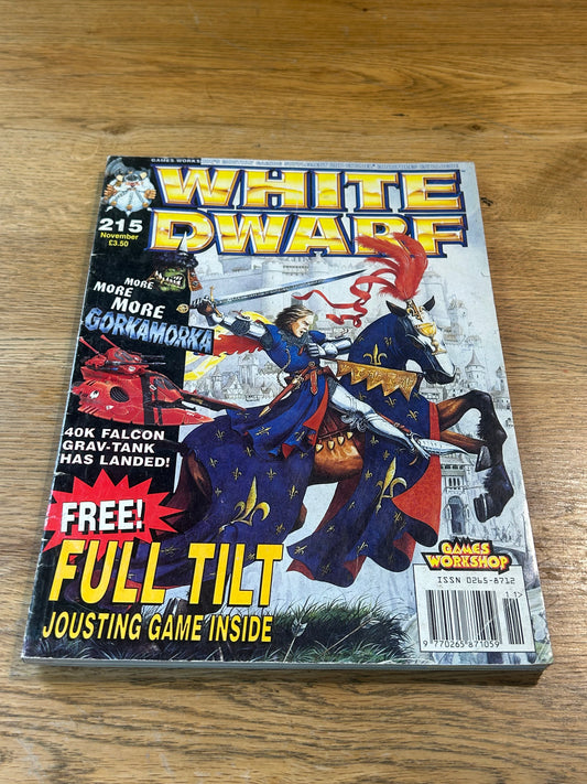 White dwarf issue 215 (includes full tilt game card insert)