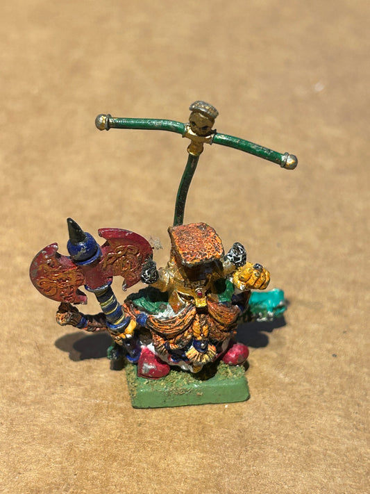 WARHAMMER Metal Miniature DWARF UNGRIM IRONFIST figure 1990s