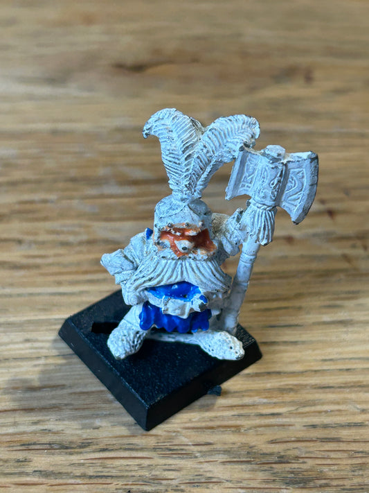 Warhammer Fantasy Battles Borri Forkbeard dragon company champion Metal OOP