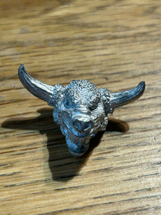 Warhammer fantasy Minotaur head metal