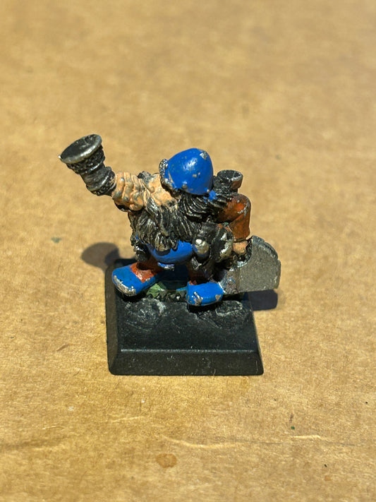 DWARF COMMAND MUSICIAN Metal MM11 Dwarfs Army Marauder Warhammer 1990s